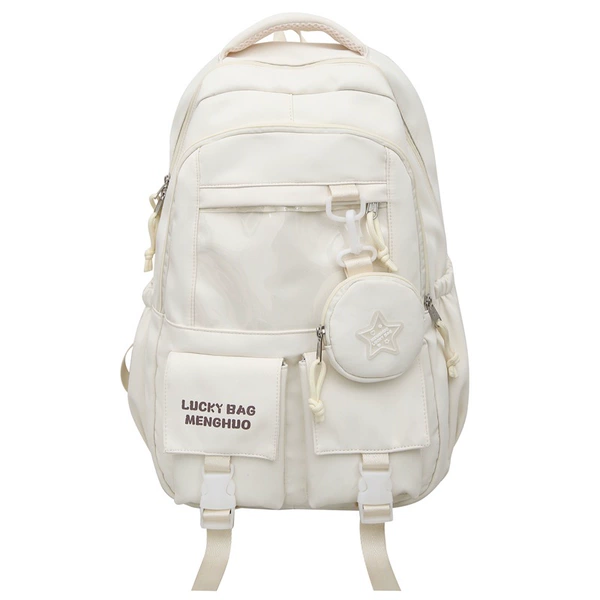 White, worn on the shoulder