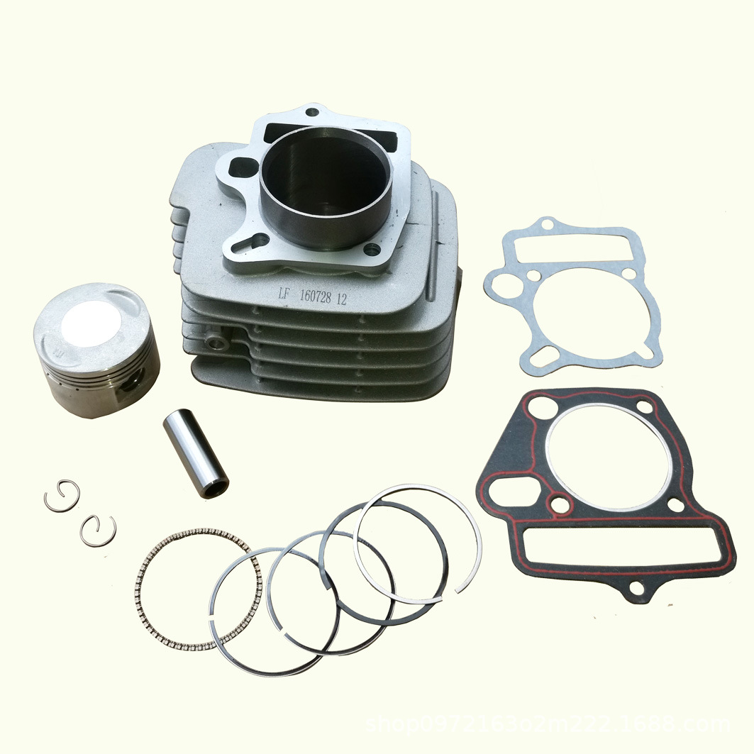 Lifan 125Cc Cylinder Kit 52.4mm Bore Aluminum Cylinder Block Piston Set Horizontal 125Cc Engine Spare Parts