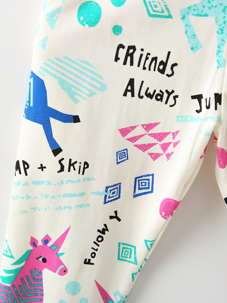 Malwee niñas leggings transfronterizas primavera y otoño nuevos pantalones de cintura elástica para niños impresión extranjera ropa infantil europea y americana image 3