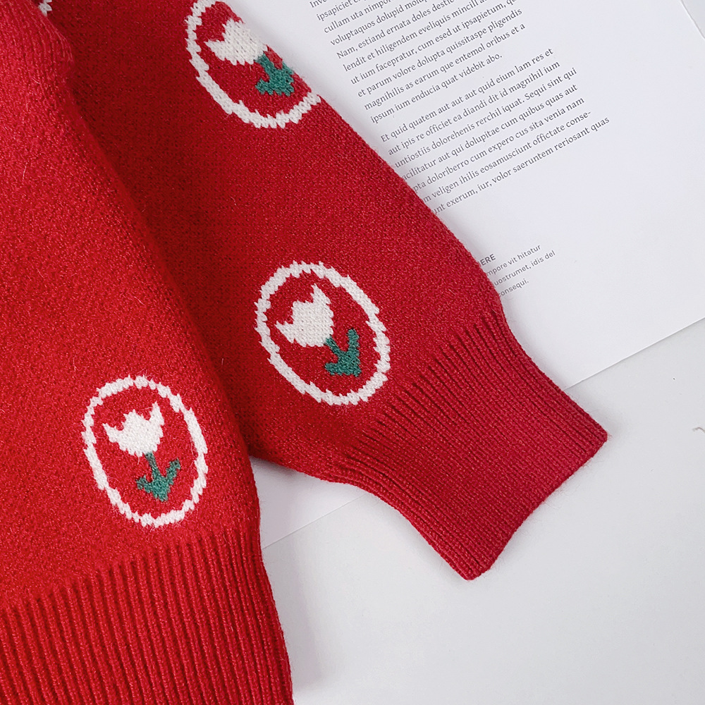 Pull pour enfants, Cardigan tricoté pour filles, ensemble deux pièces, petite robe parfumée, nouvelle collection automne_voghion.com