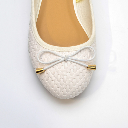 Foreign trade shallow mouth round toe single shoes flat soft leather women's flat scoop shoes  spring and summer new low heel single shoes maternity shoes