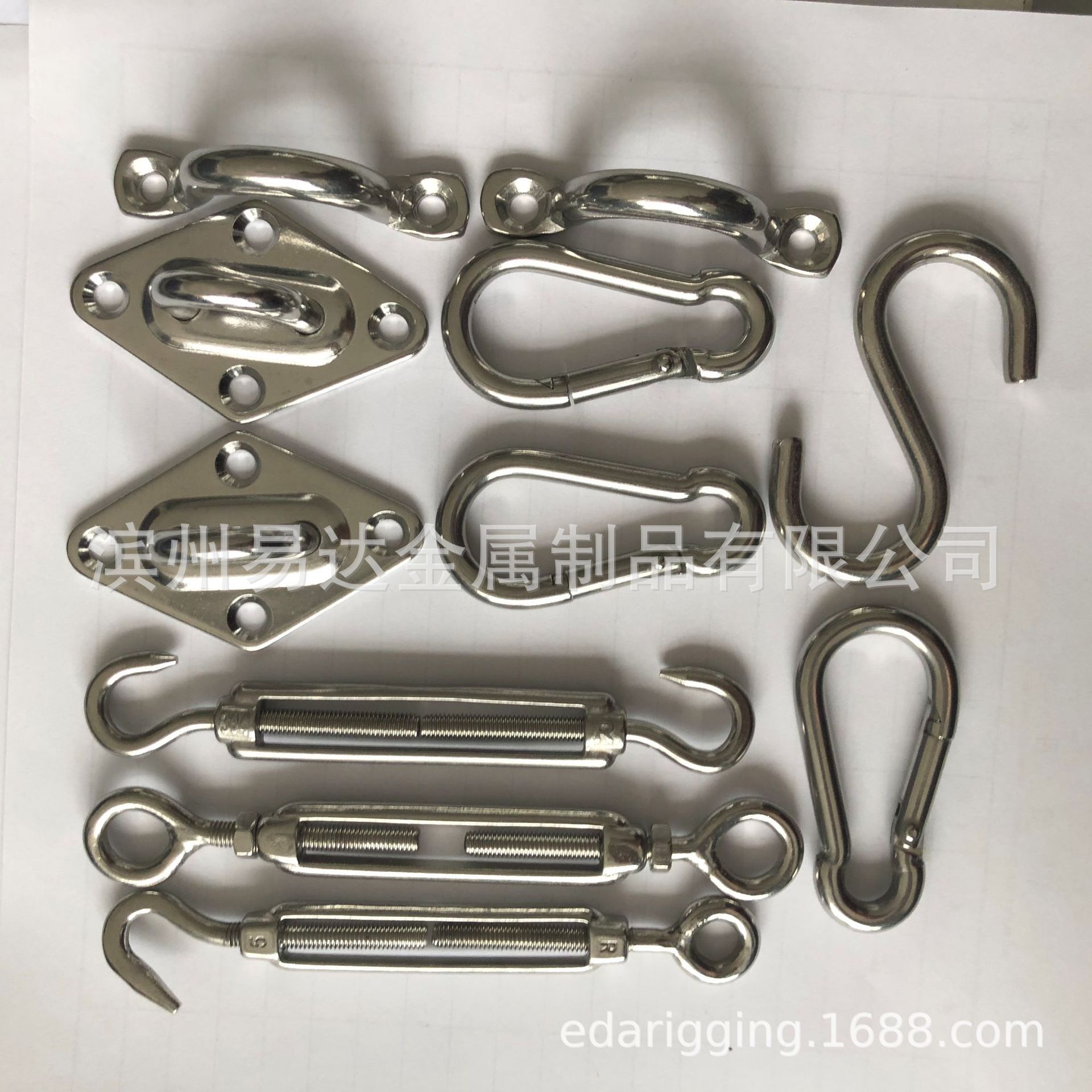 不锈钢花兰篮配件 遮阳帆套件 钢丝绳 骆驼背配套五金 跨境货源