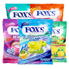 FOXS印尼原装进口水晶薄荷糖125g霍士混合水果味硬糖休闲糖果零食