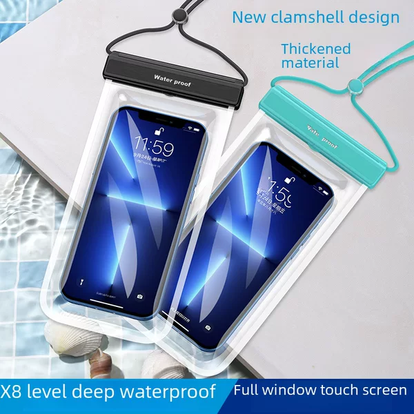 Mobile Phone Waterproof Bag Touch Screen Tpu Takeaway Swimming Waterproof Phone Bag Flip Cover Protective Case Outdoor Water Bag Wholesale