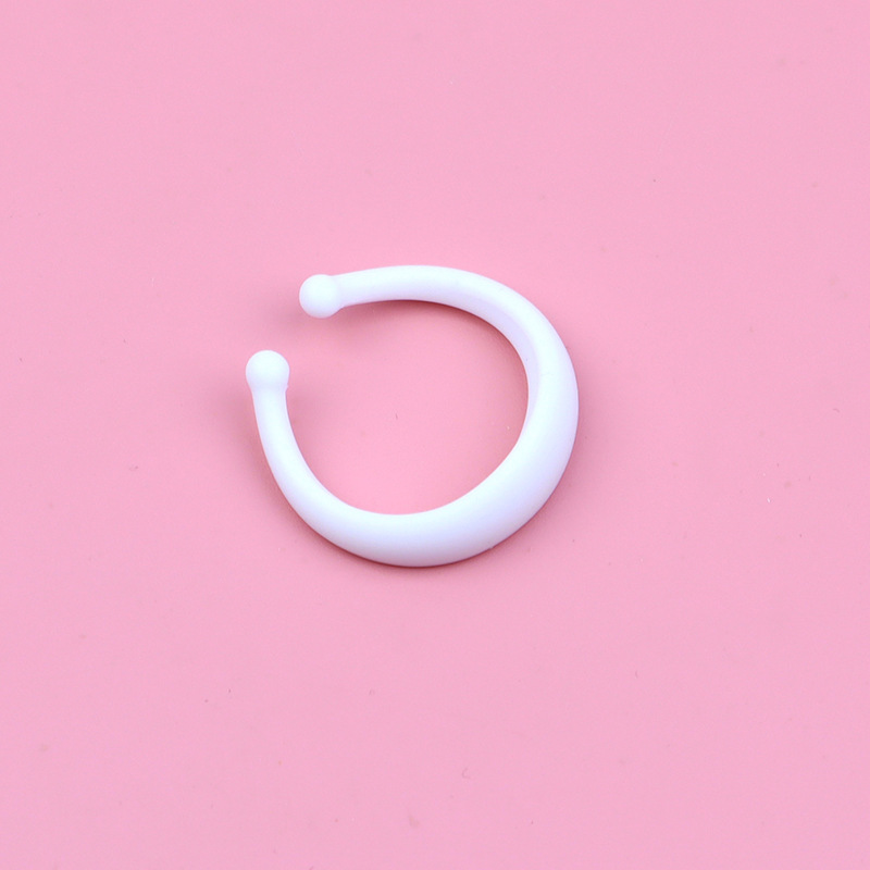 Silicone C-Shaped Foreskin Ring, Semi-Circular Delay Ring for Men, White Day & Night Set — detail image 8