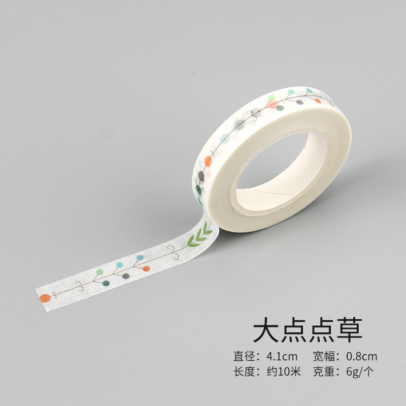 10 m Tamaño pequeño 15 pintado a mano cinta de papel creativo línea split línea pegatinas mano cuenta diario cinta decorativa pegatinas