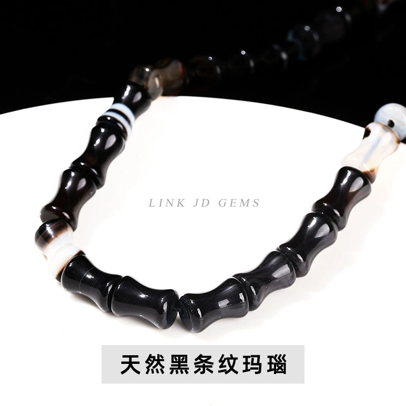 Бамбуковые бусины Tube Jade, 12 мм, натуральный камень для браслета своими руками — 32 шт в нити