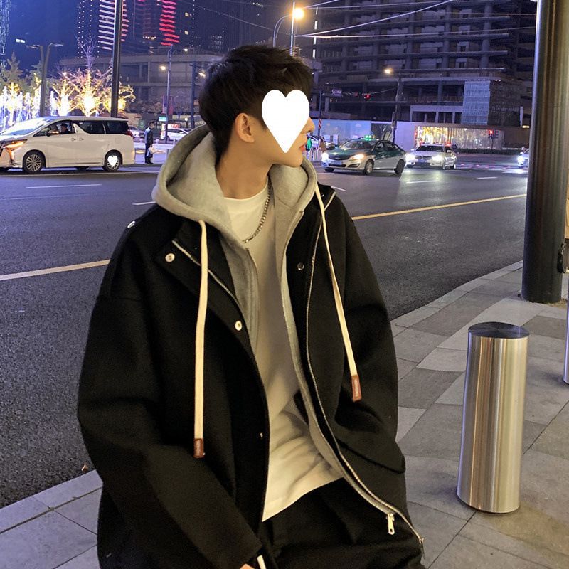 아우터웨어 남성용 재킷 남성용 봄 · 가을 엑플렉스 사이즈 느슨한 학생 트렌디 자켓 남자 윈드브레이커 올매치 여자 자켓
