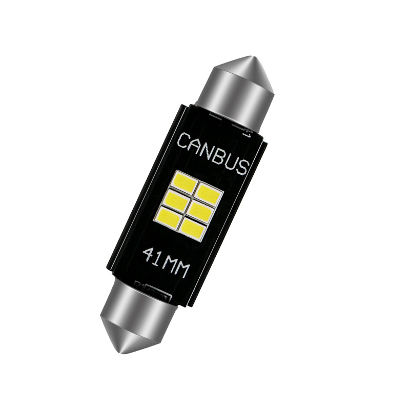 LED luz de techo luz de lectura del coche 31 ~ 41MM tamaño luz de la matrícula 3020 cuentas de la lámpara brillante electrodeless doble señaló Luz