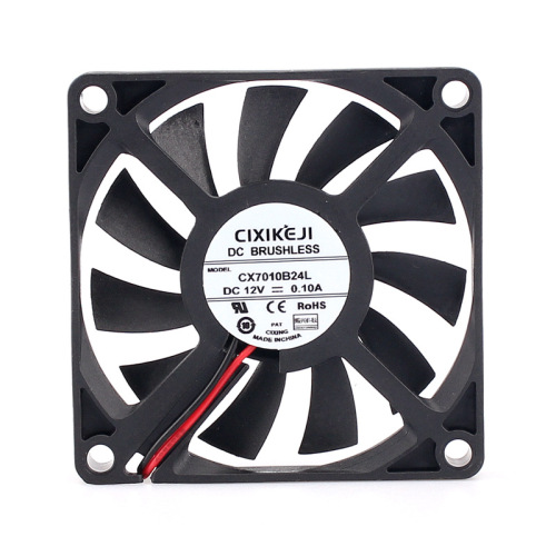 Factory direct supply 8010 cooling fan DC5V12V24V computer power supply thin silent brushless 8cm industrial fan