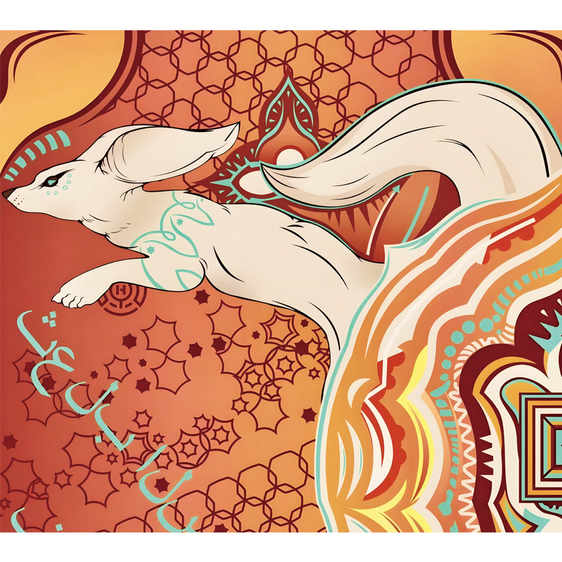 호랑이 부적 여우