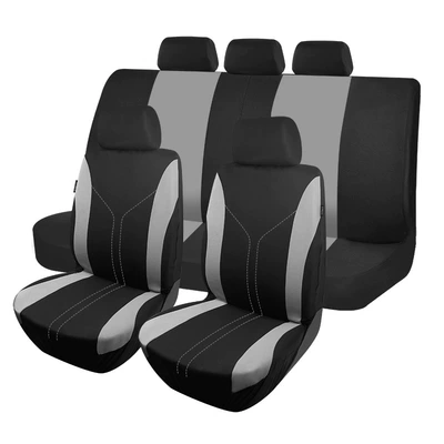 Amazon Ebay Supply Fabric All-Inclusive Seat Cover Factory Wholesale Cross-Border Export General Car Seat Cover Cushion (Universal seat cover) - grey-2-front-seats-4-piece-set