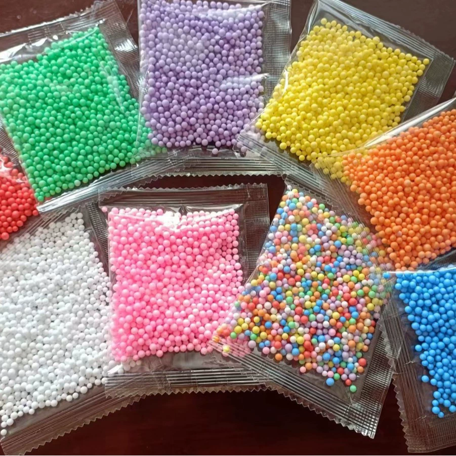 Наполнитель пены шарика Макарон смешанный цвет гранулы 1 г мешок 2-3 мм завод оптом нано клей декомпрессионная игрушка