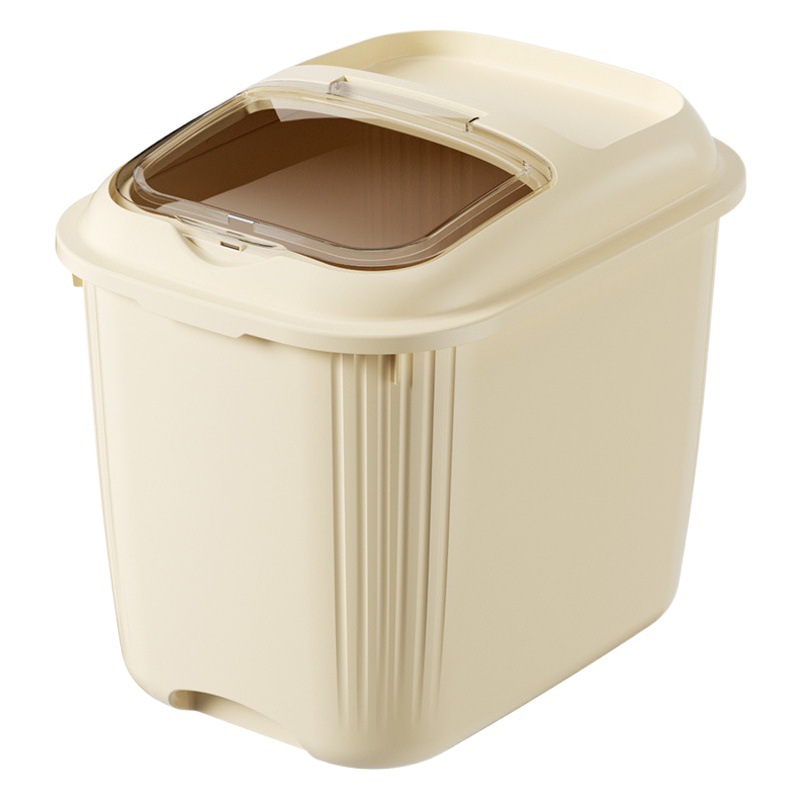 Household rice bucket 20kg rice box moisture-proof insect-proof rice pot sealed rice bucket cat food storage tank 10kg noodle bucket