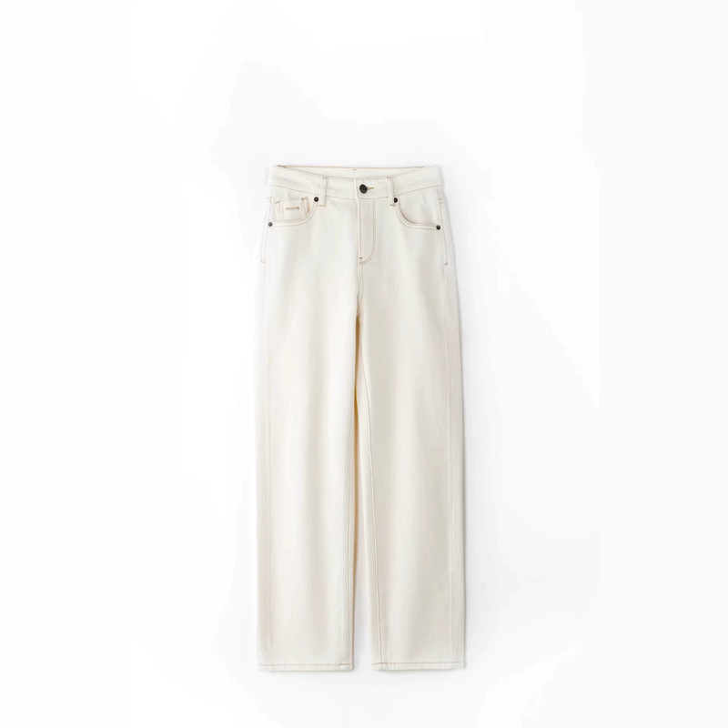 High-End 2026 Spring New Bamboo Fiber Four-Way Stretch Straight-Leg Cropped Jeans, Fashionable and Versatile Women's Trendy Jeans High-End 2026 Spring New Bamboo Fiber Four-Way Stretch Straight-Leg Cropped Jeans, Fashionable and Versatile Women's Trendy Jeans
