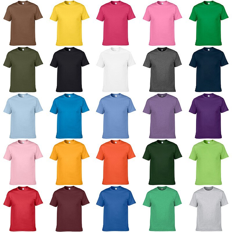 Gildan 63000 Loose Cotton Short-Sleeved 150g Round Neck Men's and Women's Pure Color T-Shirts Clearance