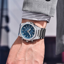 品牌跨境热销男士手表钢带新款热销日历时尚防水多功能石英表夜光