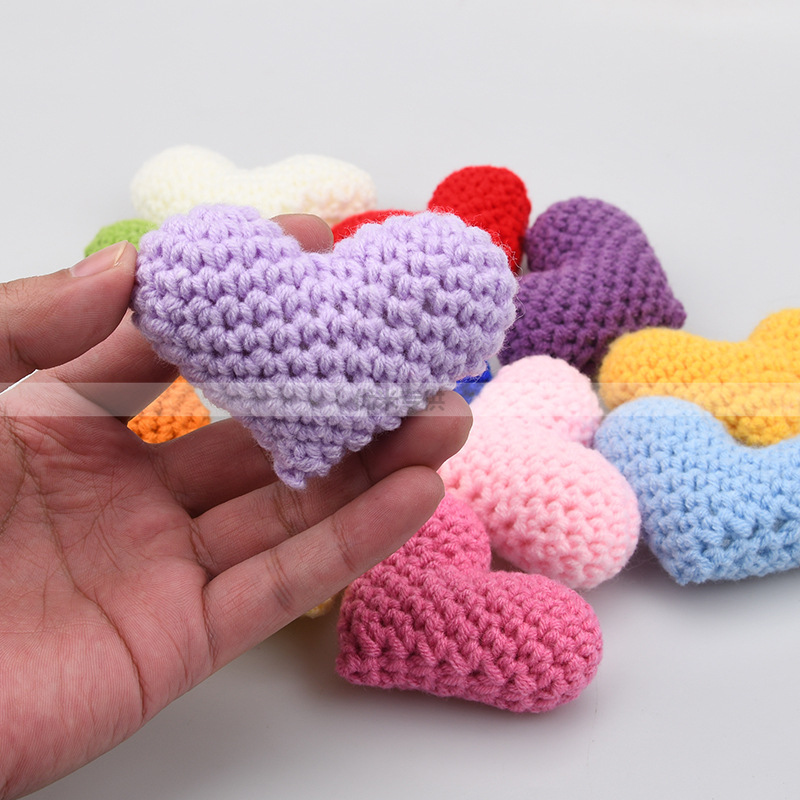 Accesorios de Corazón Tejidos a Mano de Algodón image 3