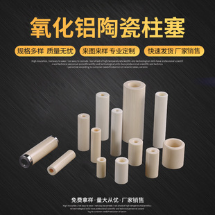 Alumina Ceramic Plunger Industrial Ceramic Structural Parts High Temperature and Wear Resistant Non-Standard Production Insulating Ceramic Plunger