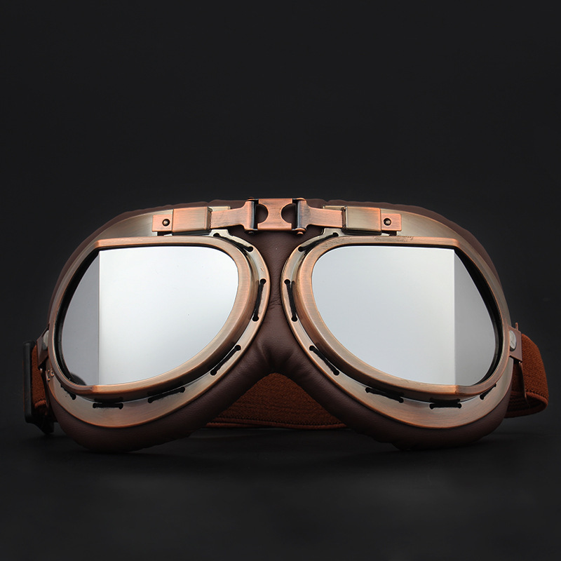 Knight Harley taisnā leņķa vēja necaurlaidīga motocikla ķivere, braucot bezceļu brilles_voghion.com