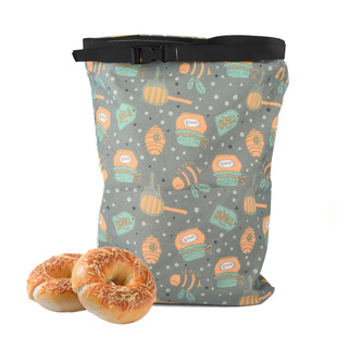 Cross-border food grade beeswax bread bag cotton beeswax bread bag with buckle detachable inside and outside two bags