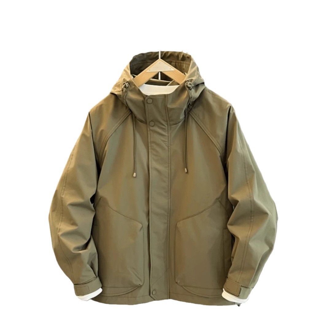 Herenjack met capuchon voor lente en herfst, trendy casual, veelzijdige werkkleding, mode, sport, eenvoudig outdoor windjack_voghion.com