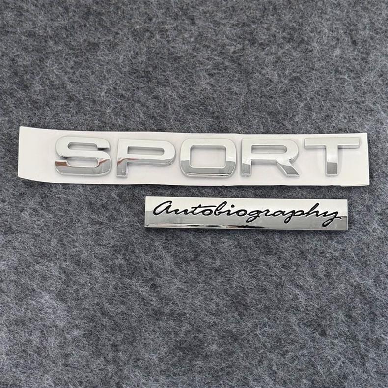 Suitable for Land Rover Sport car emblem, including the lettering, the "Queen's Signature" emblem, the Genesis emblem, the tail emblem, and the HSE and EVOQUE models, for modification purposes