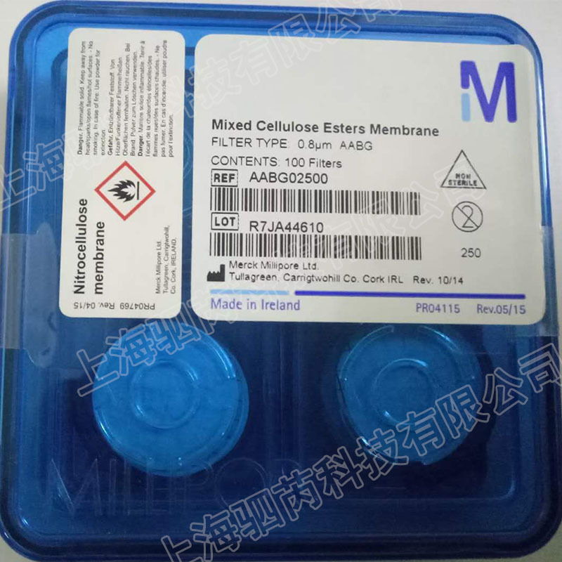 Merck Millipore黑色带网格亲水表面滤膜 混合纤维素酯膜