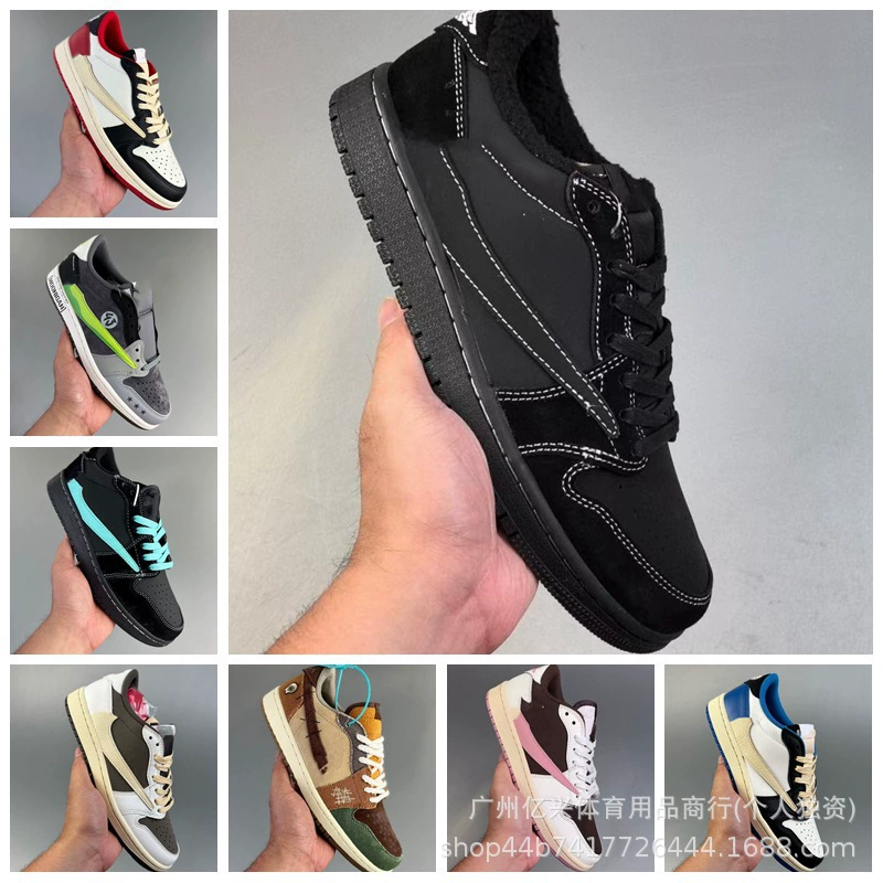 Мужские баскетбольные кроссовки Putian AJ с низким верхом и молнией, черные воины Хироши Фудзивара, мужские оригинальные кроссовки.