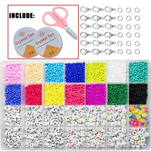 28 Gram Bead Set Solid Color Paint Bead Tool Set DIY Handmade Beaded Bracelet Necklace Jewelry Accessories