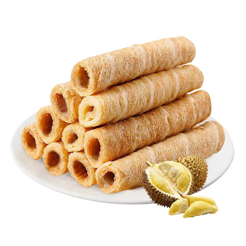 Yideli Durian Flavored Egg Roll Crispy Musang King Internet Celebrity Office Casual Snacks Full Box Manufacturer Wholesale Delivery