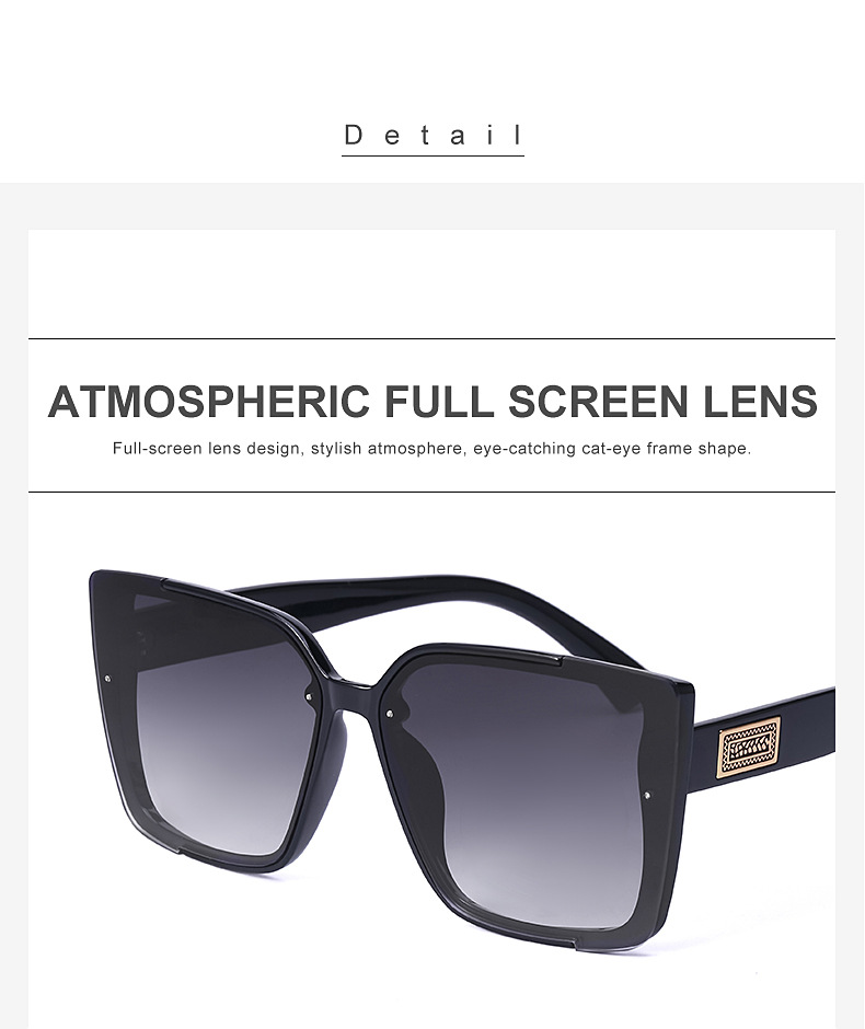 Mode Große Rahmen Geometrische Anti-uv-sonnenbrille Großhandel display picture 17