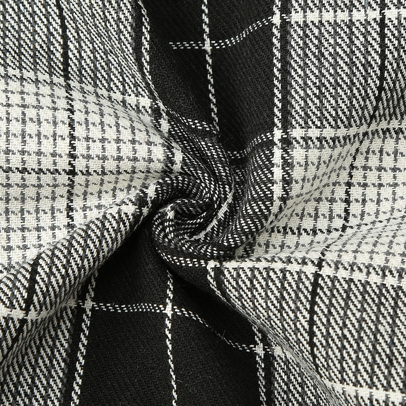 Men's 2023 winter new item without belt, single breasted lapel, plaid printed casual slim fit men's coat_voghion.com