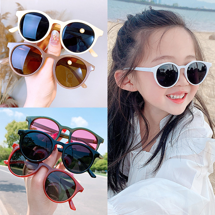 Boys and girls, Korean version of fashionable and personalized sunglasses, baby summer sun visors, children's anti-UV glasses, sunglasses