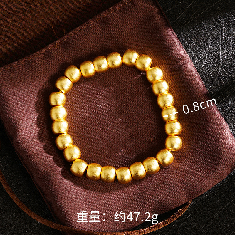 Mujeres y mujeres de oro de Vietnam, brazaletes de estilo nacional, muchas especificaciones, fabricantes de brazaletes de perlas esmerizadas, Yiwu al por mayor