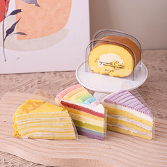 Mousse mat Swiss roll edge cake roll bottom tray Western pastry transparent tray triangle semicircular gasket baking packaging