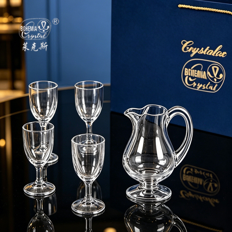 Taza de cristal sin plomo de importación de vinos dispensadores de vinos, caja de regalo de alta calidad, regalos de negocios, regalos de vacaciones de mudanza