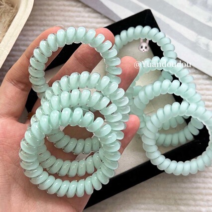 Mint Mambo Phone Cord Frosted Hair Band High Elastic Phone Cord Sweet Seamless Hair Rope Durable Rubber Band Headband Mint Mambo Phone Cord Frosted Hair Band High Elastic Phone Cord Sweet Seamless Hair Rope Durable Rubber Band Headband