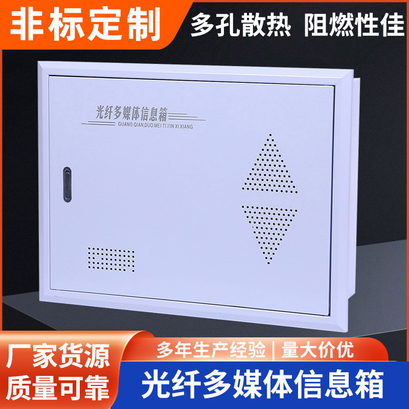 光纤多媒体信息箱弱电箱型铁底塑面控制配电箱汽车货源配电柜加厚