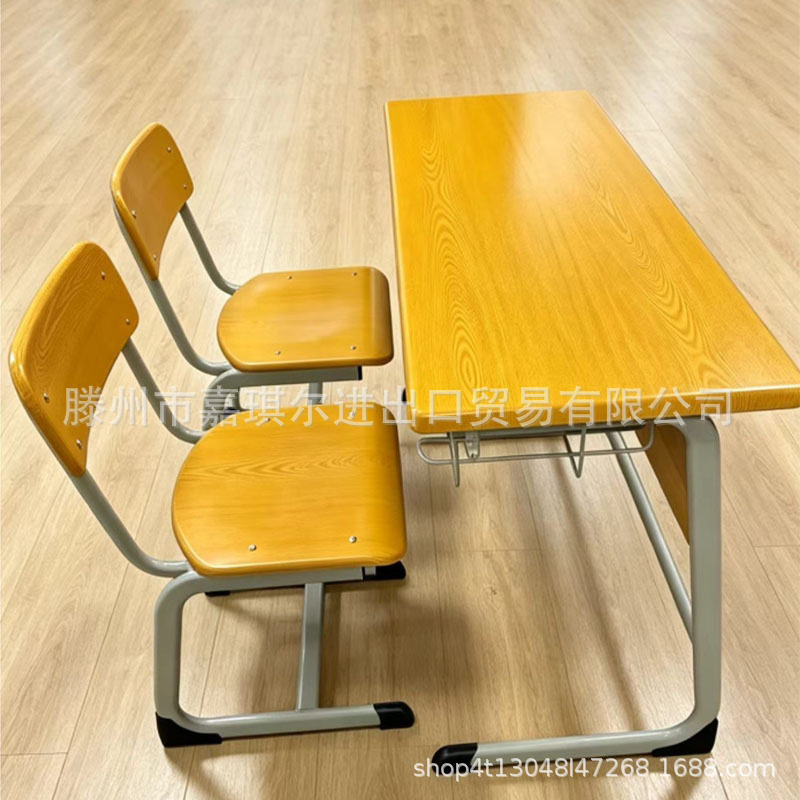 Werzalit double-seat desk and chair for factories, double-seat molded desk and chair, WERZALIT school desk Werzalit double-seat desk and chair for factories, double-seat molded desk and chair, WERZALIT school desk