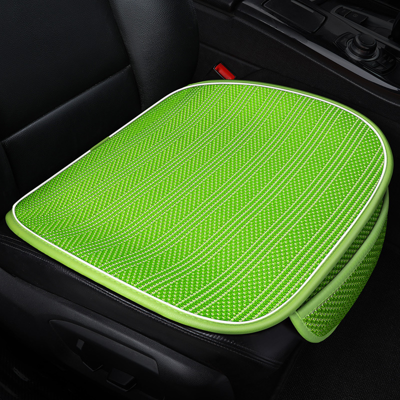 冰丝汽车坐垫夏季单片编织车垫子三件套透气凉垫四季通用座垫新款