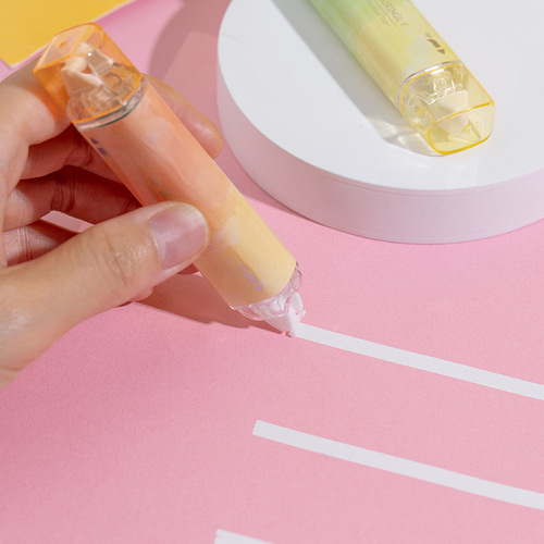 Ins style high-looking double-head correction with dot dispensing two-in-one student dual-use account paste tape correction tape
