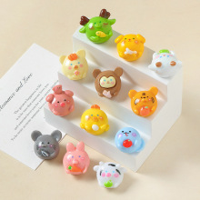 卡通立体十二生肖树脂配件奶油胶手工diy手机壳贴片微景观小摆件