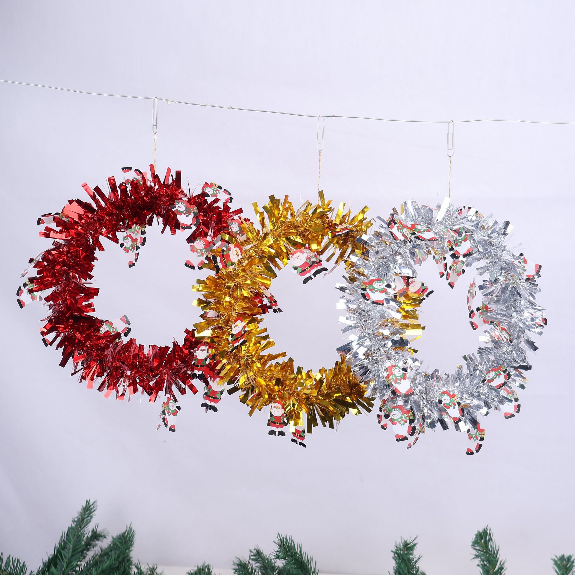 Navidad dibujos animados muñeco de nieve viejos guirlandas guirlandas navideñas decoración guirlandas ventanas colgantes
