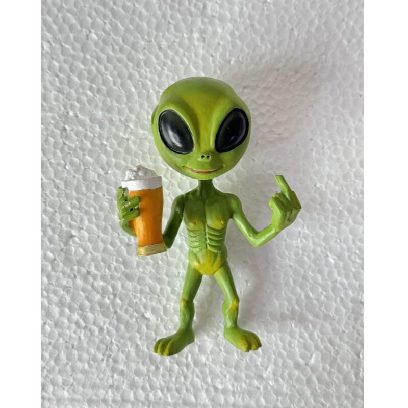 Resin statue樹脂宇宙人ufo屋外小人花園像装飾|undefined