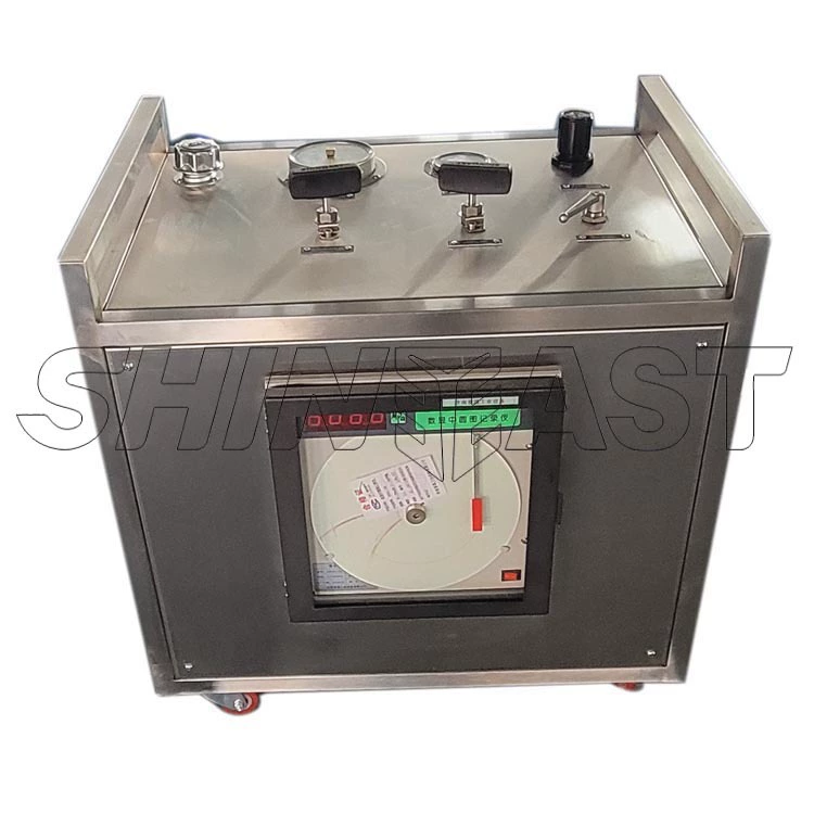 Небольшая машина для испытания под давлением для записи бумаги, стенд для испытания под давлением 105 МПа, пневматический блок испытаний под давлением