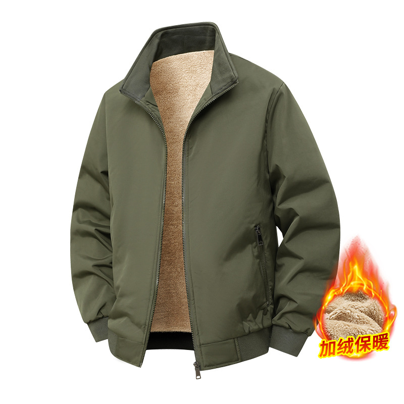 M-8XL nueva chaqueta de otoño e invierno de talla grande más grasa para hombres nueva chaqueta suelta de tendencia casual de todo fósforo con cuello alto