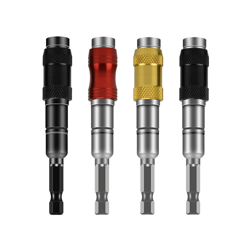Varilla de extensión variable de ángulo múltiple de 1/4 'vástago hexagonal magnético varilla de cierre automático taladro eléctrico conversión rápida cabezal de lote de 6.35mm