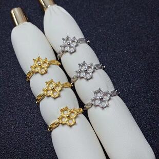 �S��ֱ�N���l�ʌ����925�yδ�Ƕ��ʯ��ָ������ʯ3*3mm�ɴ��Ƕ