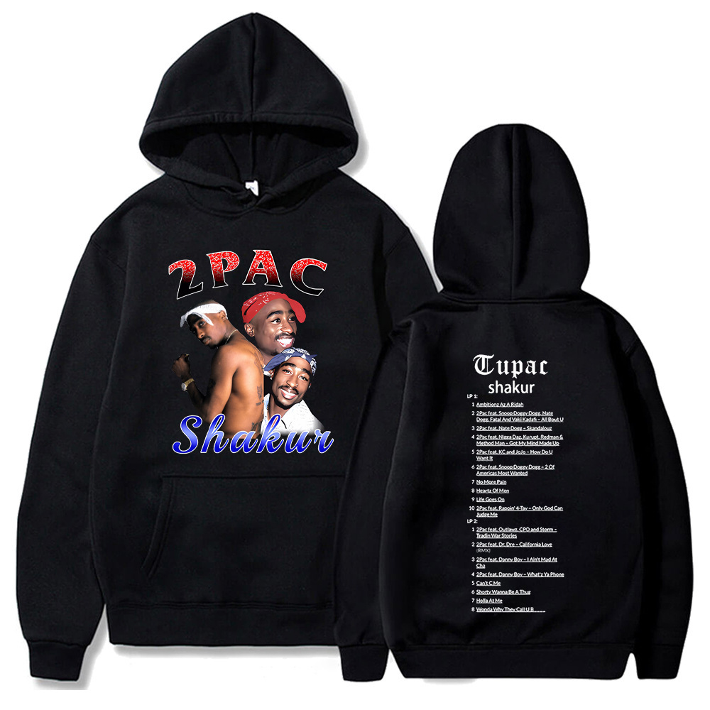 Tupac 2pac Sweatshirts Rapper Shakur Hoodies Hip Hop Rock Ov